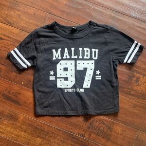 Malibu Black Kids Short-Sleeve Tee with White '97' Graphic